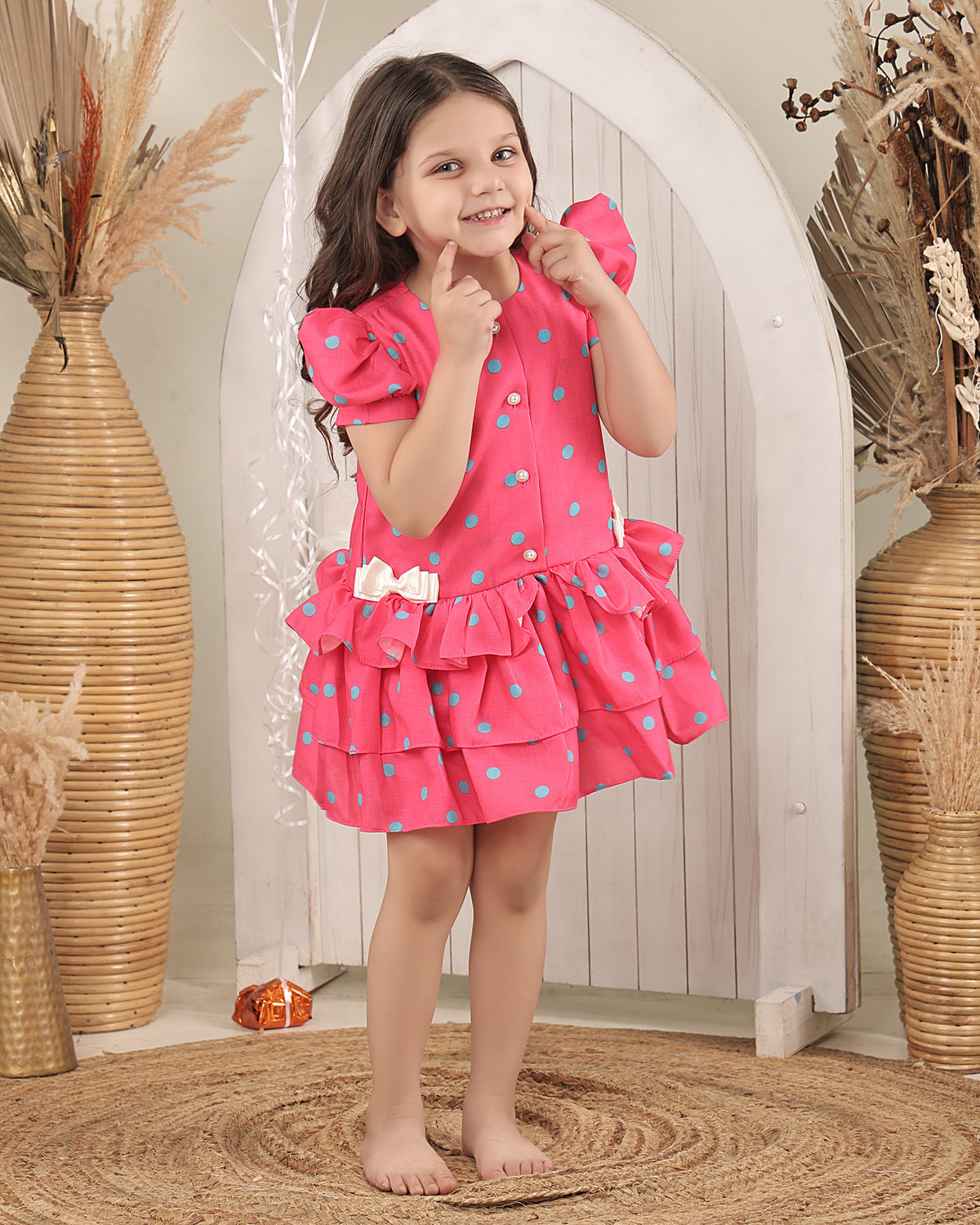 LITTLE  MISS POLKA DRESS